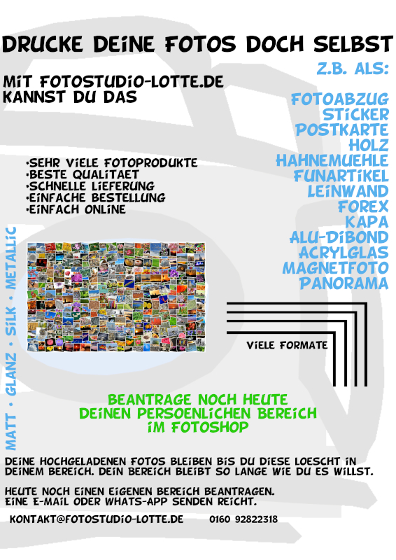 Eigene Fotos hoch laden und online bestellen